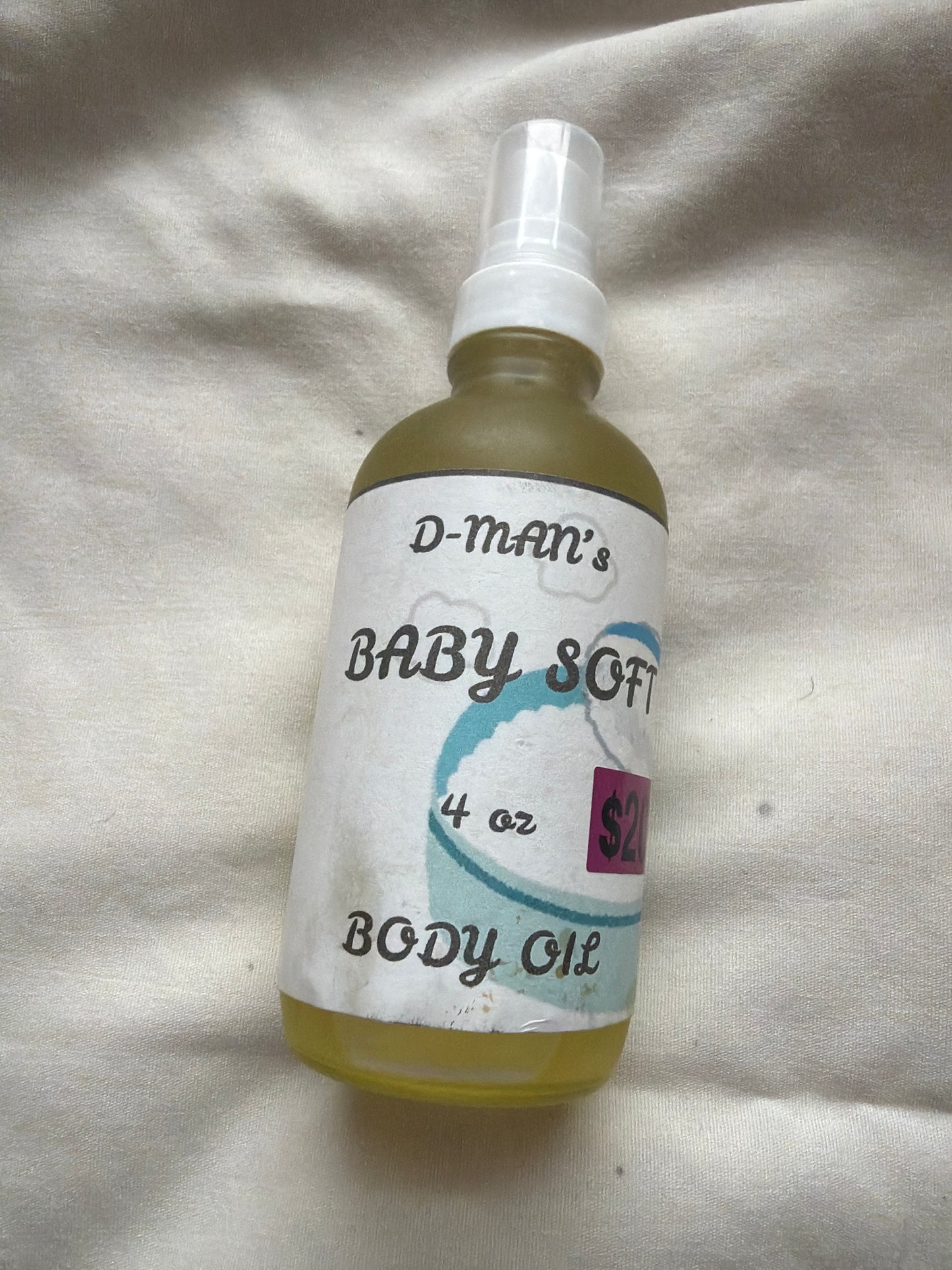 FAB & FRESH: D-MANs 4oz BODY OIL