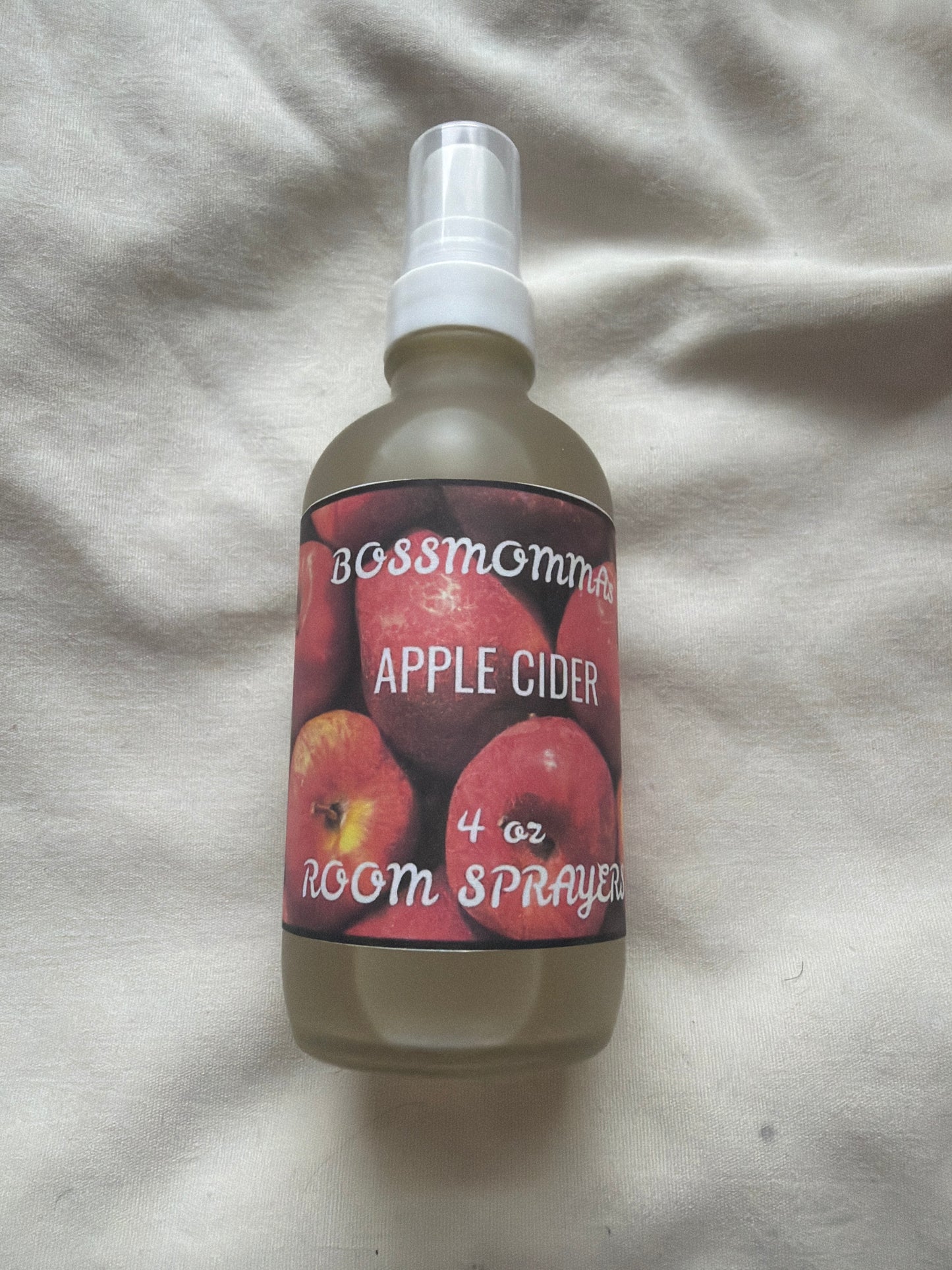 4oz frosted glass spray bottle in APPLE CIDER room spray