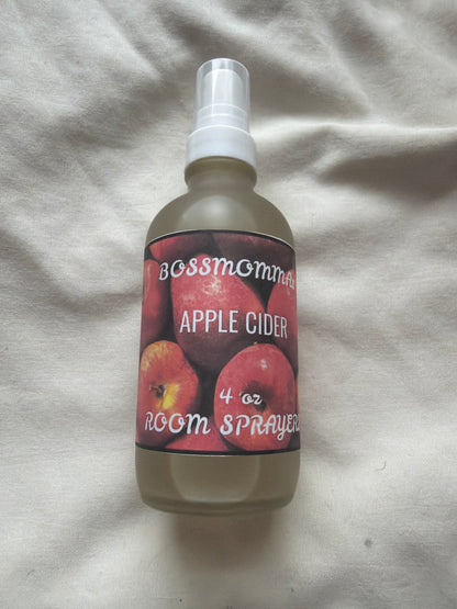 4oz frosted glass spray bottle in APPLE CIDER room spray